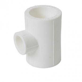 Тройник PP-R переходн белый Дн25х20х20 VALFEX