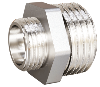 Ниппель лат перех Ду20х15 НР никель LD