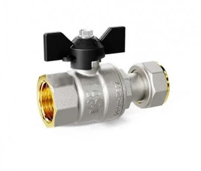 Кран шаровой ВР/накидная гайка 1/2