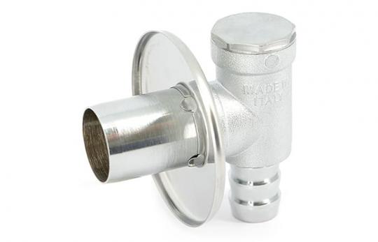 Сифон (штуцер) 22 мм х 32 мм, для бытовой техники с пружинным клапаном(из 2-х частей), Uni-Fitt 189N