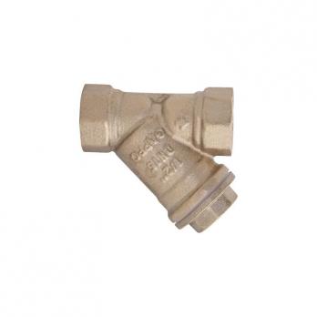 Фильтр косой ВР-ВР, сетчатый, латунный, Dn-1/2