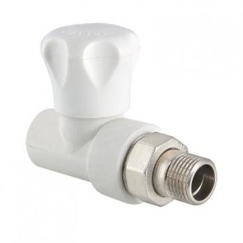 Клапан PPR (вентиль) для подключения радиатора прямой 20х1/2